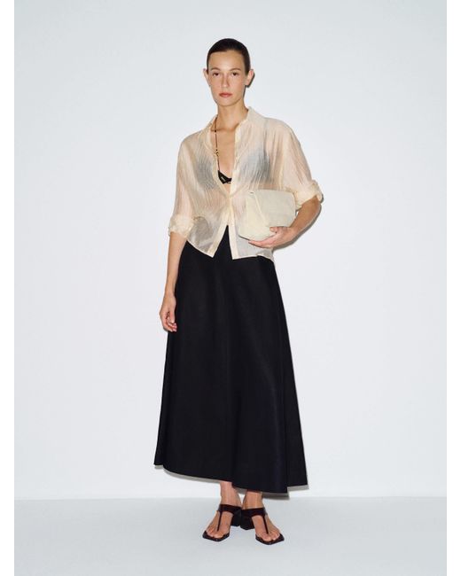 Reformation White Petites Peony Linen Skirt 2P