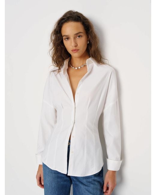 Reformation White Vanta Shirt 0