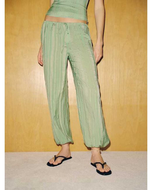 Reformation Green James Tie Pant Es