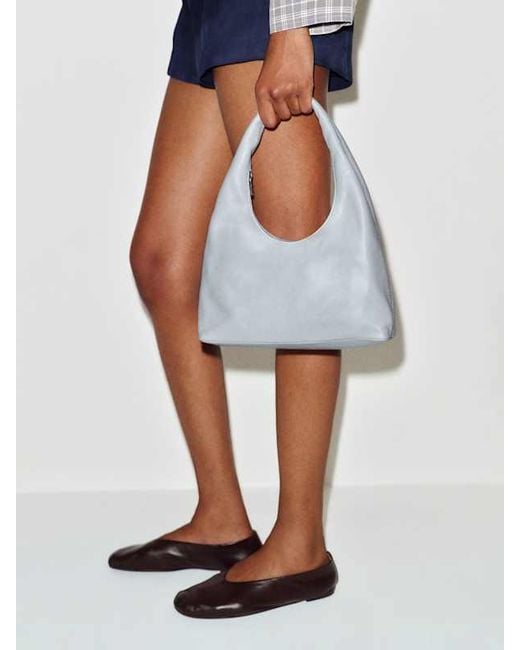 Reformation Blue Willow Shoulder Bag