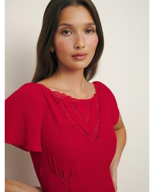 ワンピース Reformation / Domini Dress Reformation Domini Dress in Red | Lyst