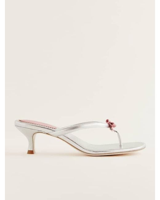 Reformation Natural Louisa Heeled Sandal 5