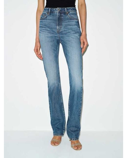 Reformation Blue Blair High Rise Baby Bootcut Jeans