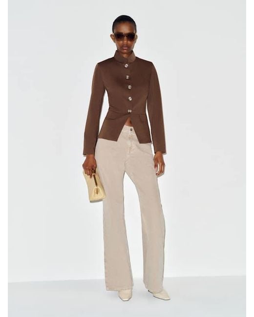 Reformation Brown Caspia Jacket