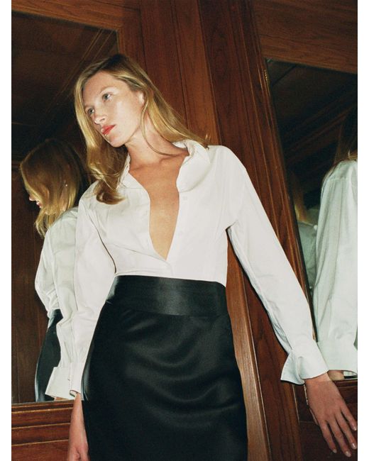 Reformation White Becker Shirt 0