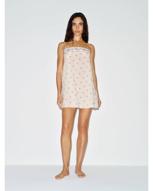 Reformation White Aurora Sleep Dress