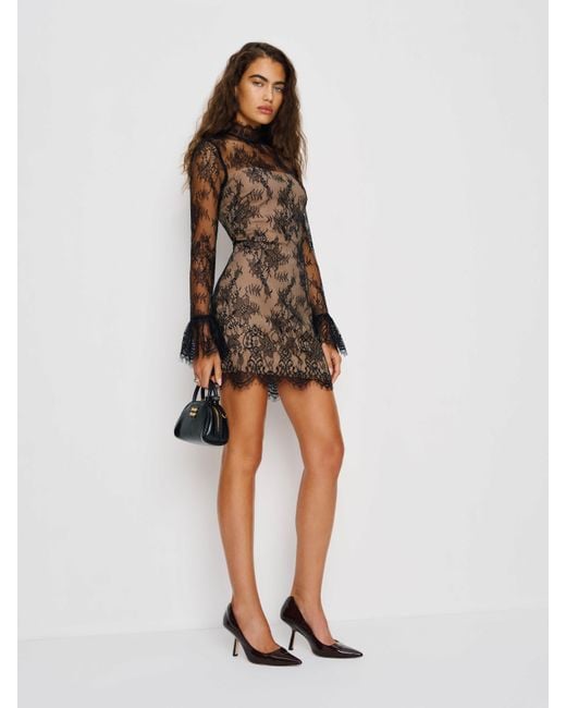 Reformation Teanna Dress 0 in Natural | Lyst