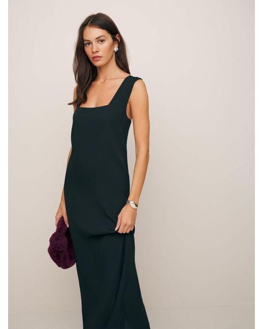Reformation Blue Vea Dress