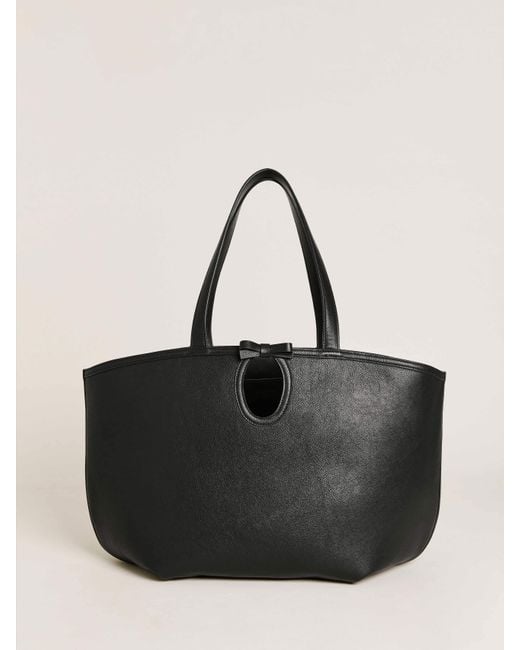 Reformation Black Regina Tote Bag