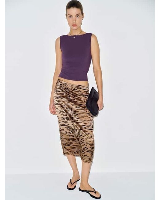 Reformation Purple Dusk Knit Top