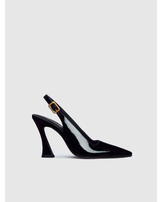 Reformation Natural Nour Heeled Slingback Patent 10