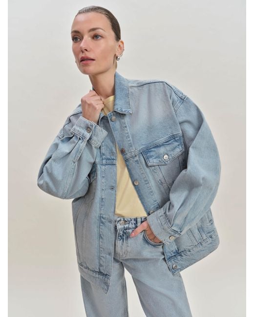 Reformation Blue Brooks Oversized Denim Jacket