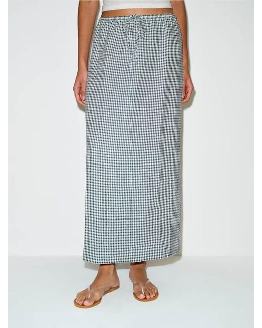 Reformation White Norie Linen Skirt