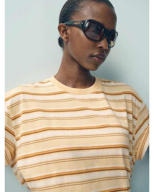 Reformation Blue Rowan Oversized T-Shirt