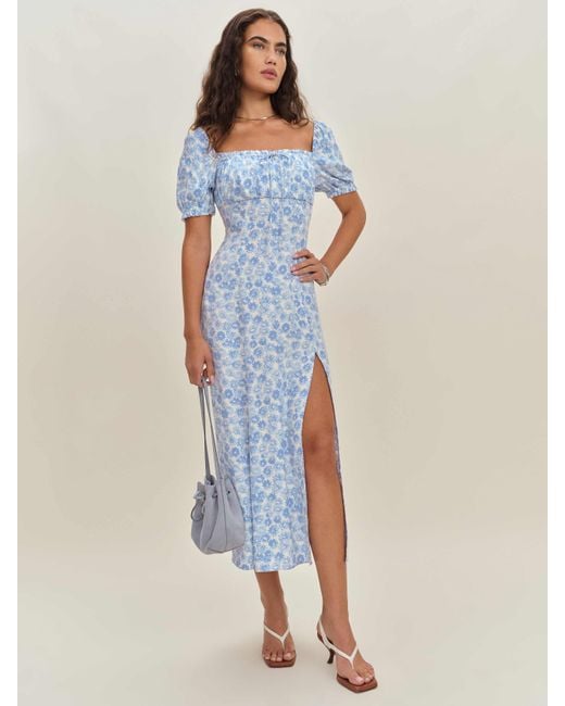 Reformation Blue Haisley Dress Daisy 0