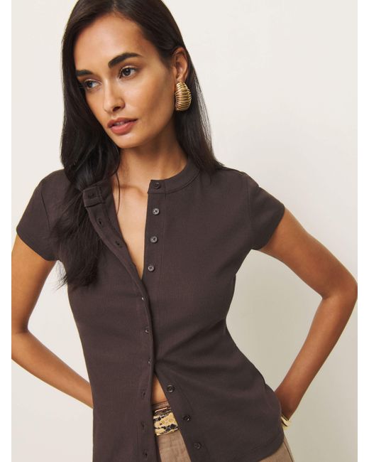 Reformation Multicolor Raelynn Knit Top