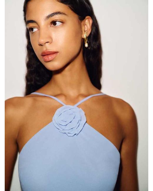 Reformation Blue Deniz Dress