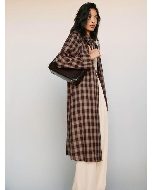 Reformation Natural Beck Trench Coat Check