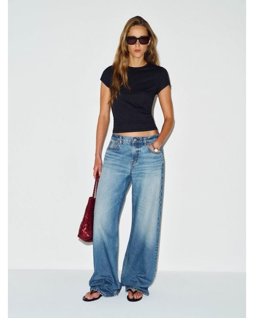 Reformation Gray Max Slim T-Shirt