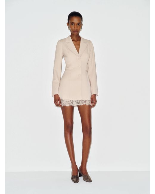 Reformation White Saro Blazer