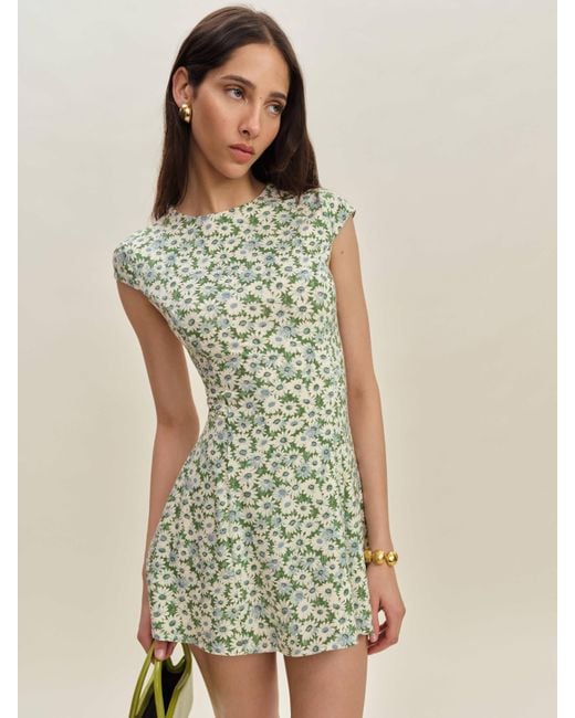 Reformation Yves Knit Dress in Green | Lyst Reformation Yves Knit Dress in Green | Lyst