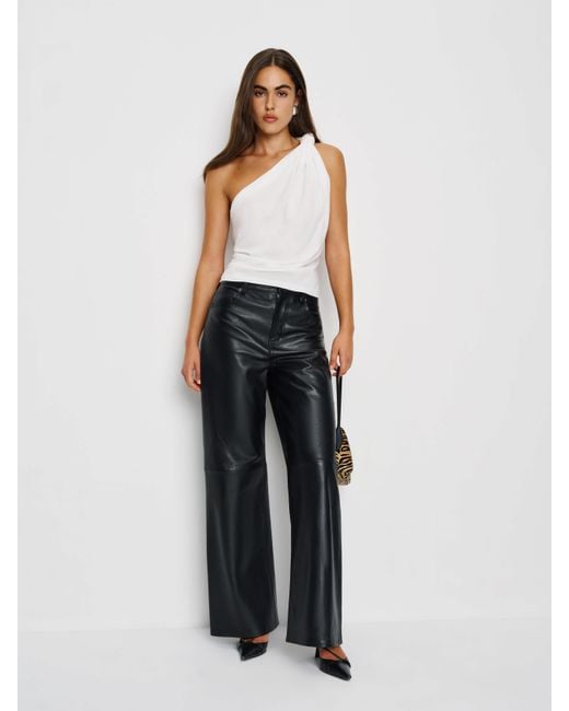 Reformation White Harvey Knit Top