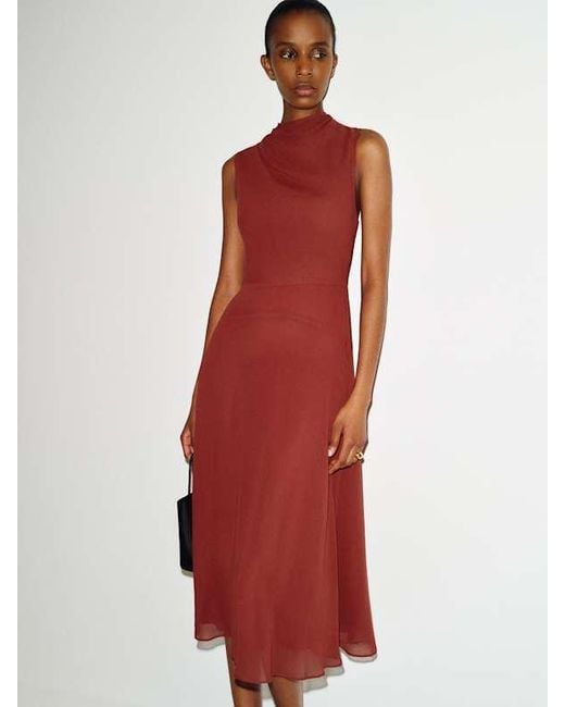 Reformation Red Marlette Dress