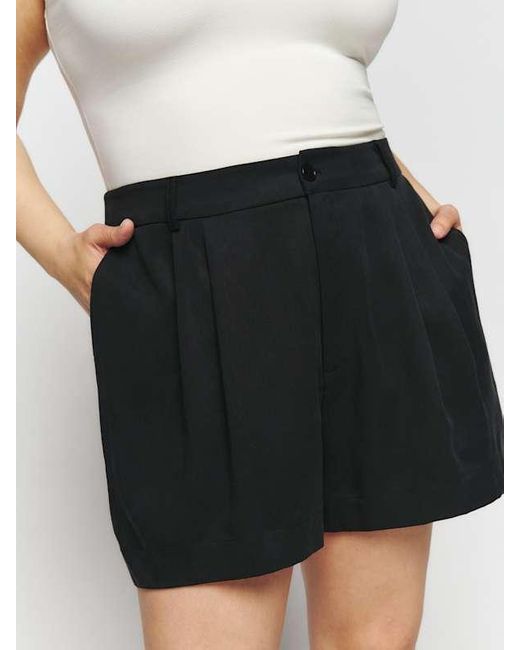 Reformation Black Mason Short Es