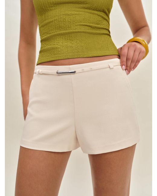 Reformation Natural June Low Rise Short 8