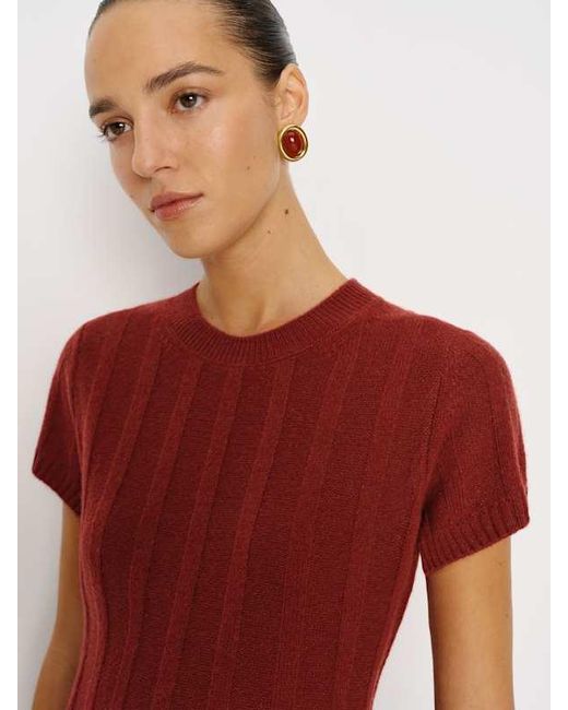 reformation cashmere mini dress Reformation Walsh Cashmere Collared Mini Dress