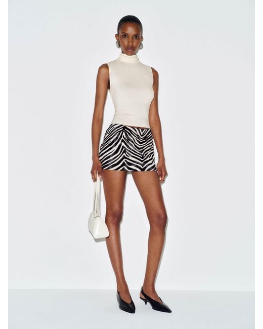 Reformation White Colbie Knit Top