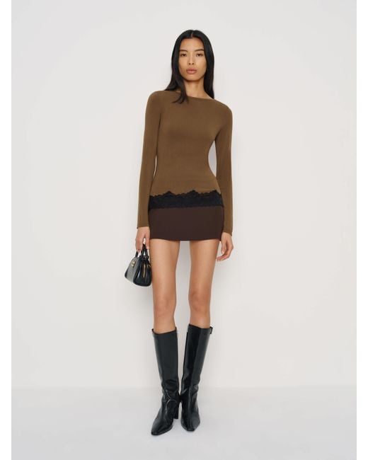 Reformation Natural Hunter Knit Top
