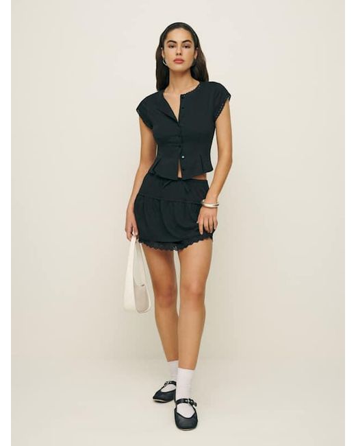 Reformation Blue Valetta Two Piece