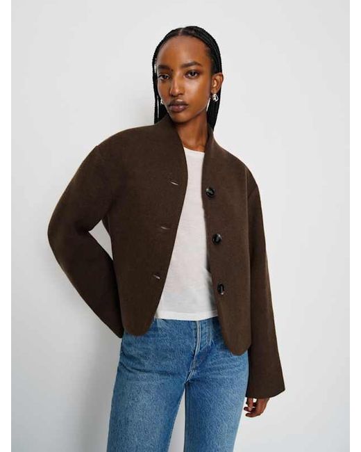 Reformation Blue Owen Jacket