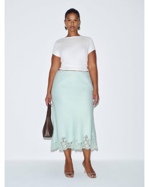 Reformation White Carolina Linen Skirt Es