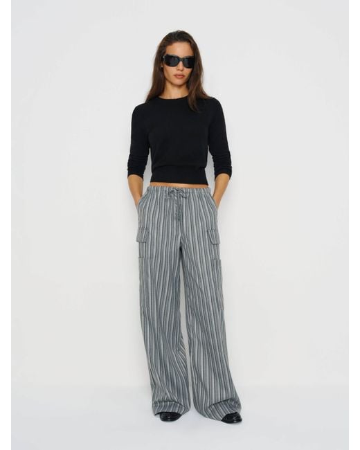 Reformation Gray Ethan Pant