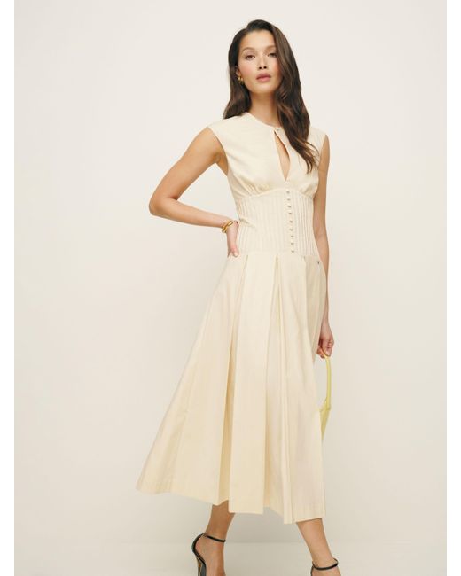 Reformation Natural Renaie Dress