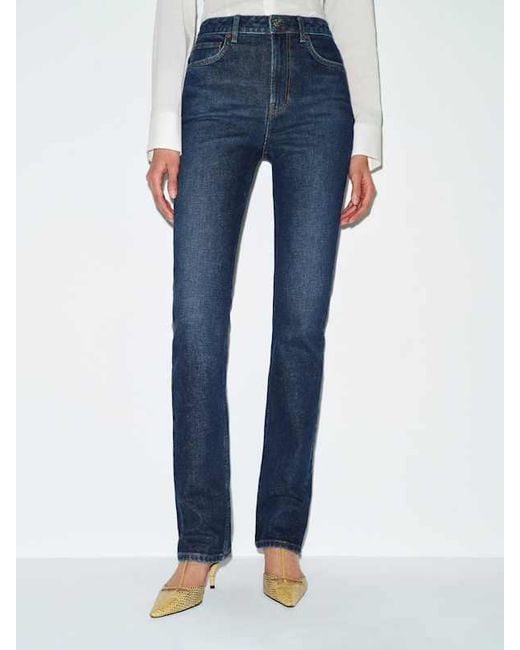 Reformation Blue Donny Stretch High Rise Slim Jeans