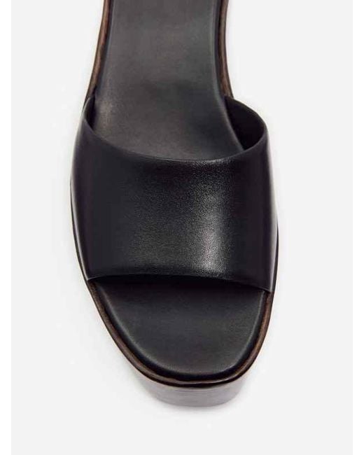 Reformation Black Jordan Wedge Sandal