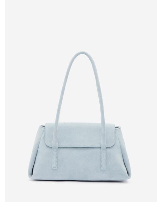 Reformation Blue Small Caterina Top Handle