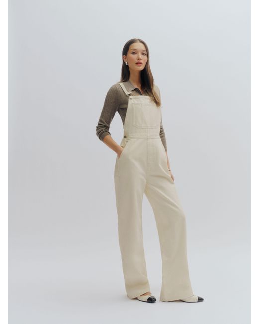Reformation White River Relaxed Denim Overalls