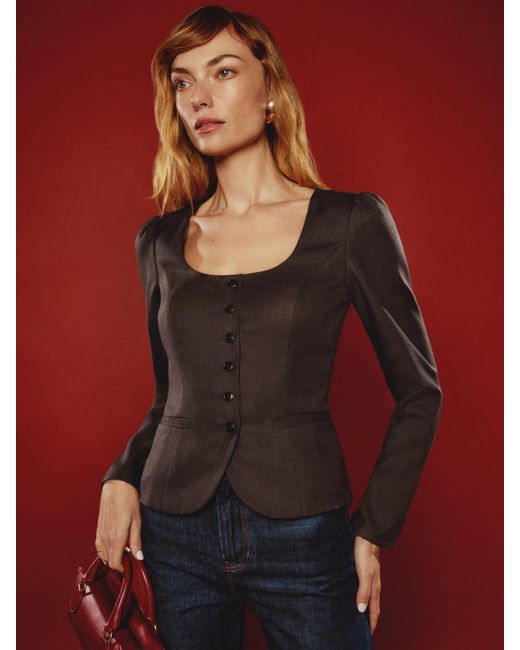 Reformation Red Prima Top 2