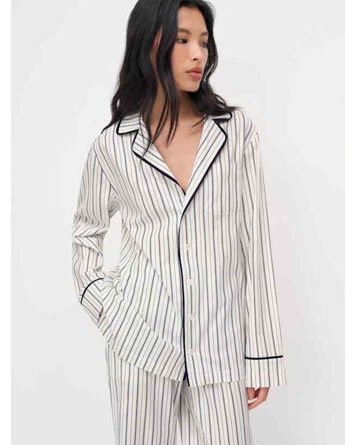 Reformation White Kai Pajama Set