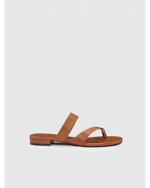 Reformation Natural Genine Flat Sandal 5