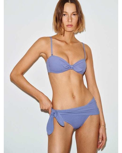 Reformation White Riva Bikini Bottom Neptune