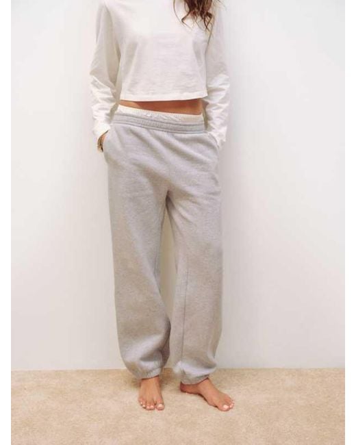 Reformation Gray Skye Boyfriend Sweatpant