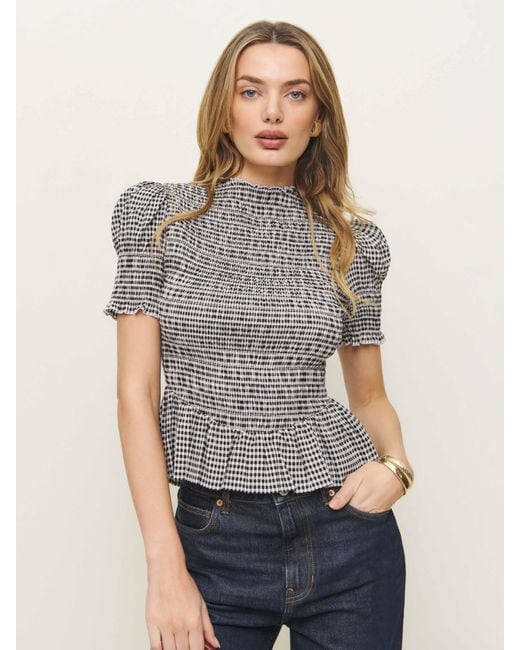Reformation Gray Aggie Top