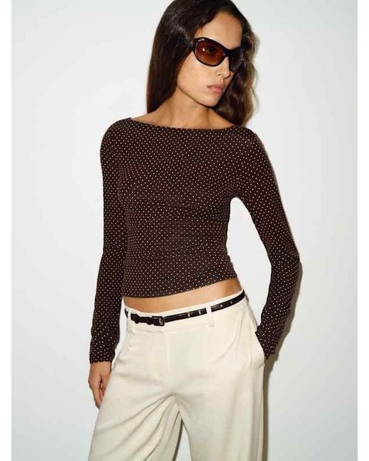 Reformation White Wiley Knit Top