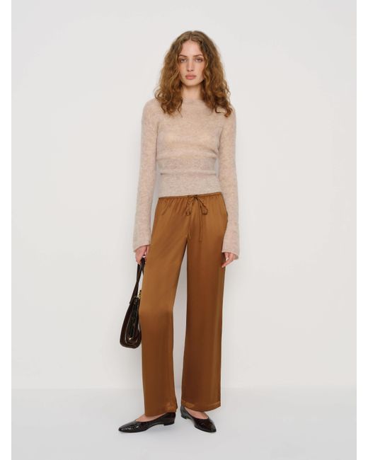 Reformation Natural Olina Silk Pant
