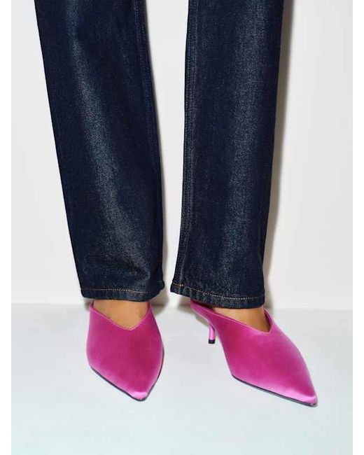 Reformation Pink Marzella Heeled Mule 5